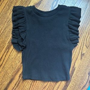 CUTEST ZARA RUFFLE TOP
